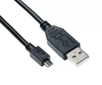 Câble micro USB A mâle vers micro B mâle, noir, 0,50m, DINIC Polybag